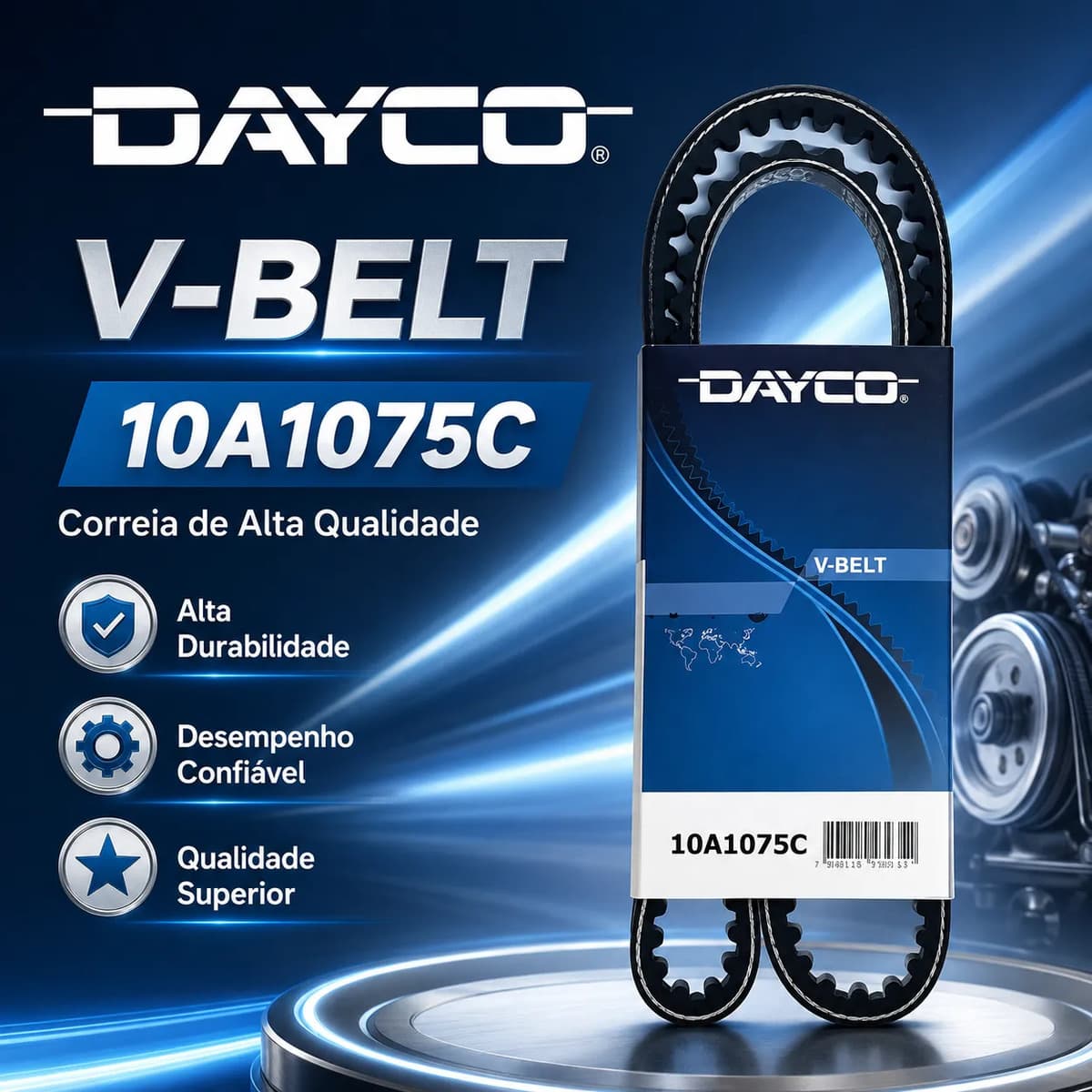 Correia Alternador 10A1075C Dayco